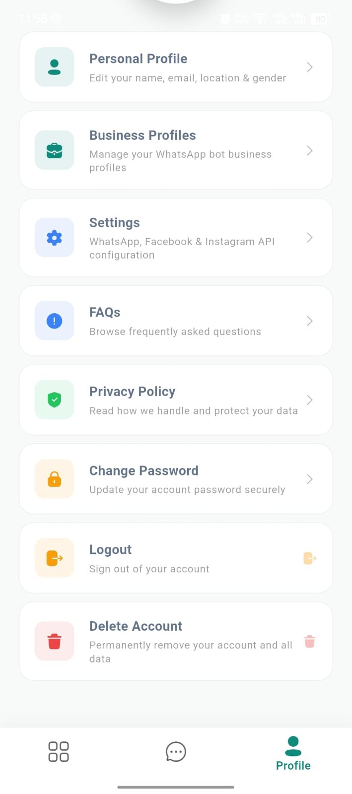 Account Settings
